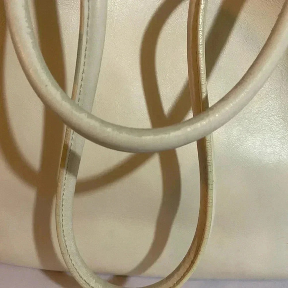 Furla beige leather satchel handbag - Picture 6 of 13